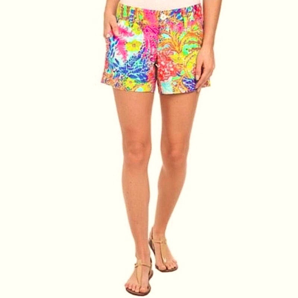 Lilly Pulitzer Callahan 5” Short Fishing For Compliments Size 4 - Picture 1 of 12